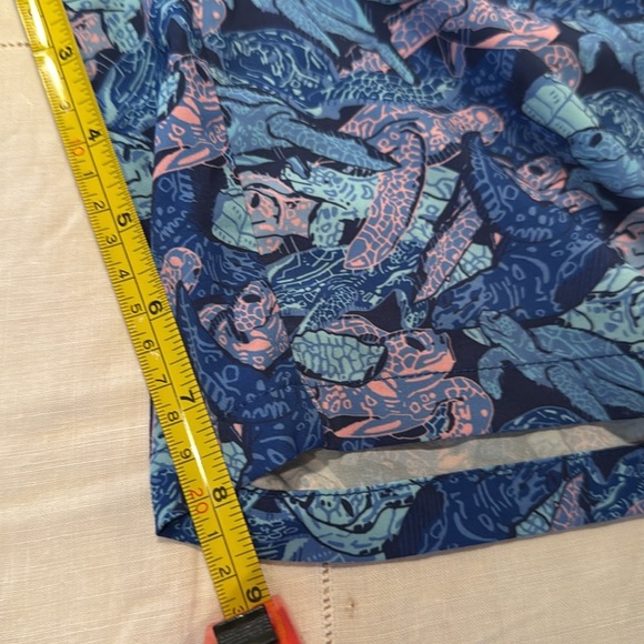 PETER MILLAR SIZE S Blue Patterned Men's Swim Shorts - Picture 9 of 9